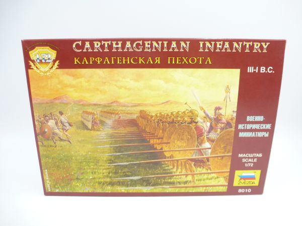 Zvezda 1:72 Carthagenian Infantry, No. 8010 - orig. packaging