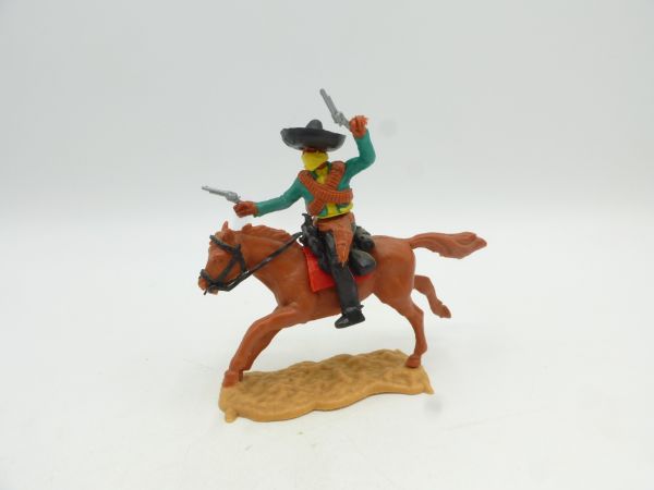 Timpo Toys Mexican bandit riding green/yellow, yellow mask