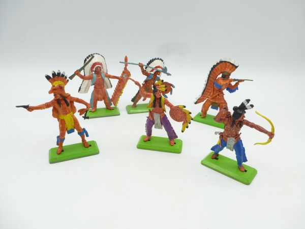 Britains Deetail Rare set of Indians 2nd version (6 figures)
