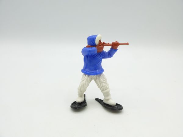 Timpo Toys Eskimo firing, medium blue with white legs - rare