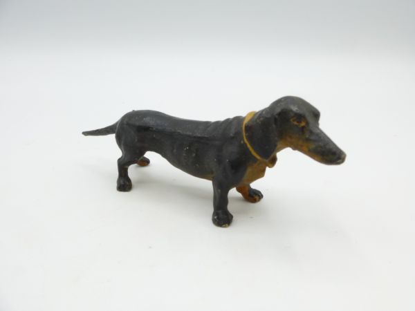 Lineol Dachshund - rare, early figure, age-appropriate but good condition