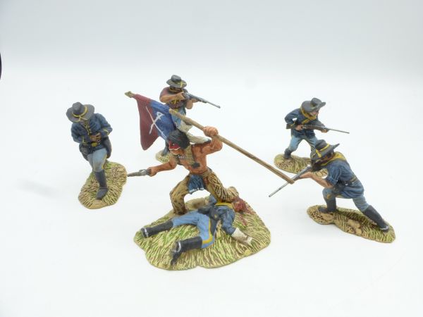 Modification 7 cm Great battle scene Indians + Union Army soldiers