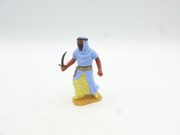 Timpo Toys Arab on foot with black dagger, light blue