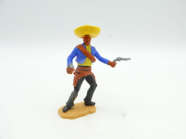 Timpo Toys Mexikanervariante, blau/gelb, 2 Pistolen schießend