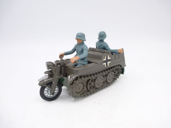 Britains Deetail Tracked bike with German soldiers