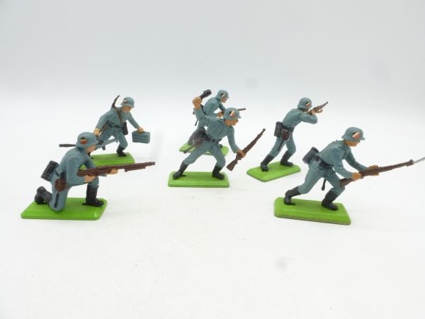 Britains Deetail Gruppe deutsche Soldaten (6 Figuren), 1. Version