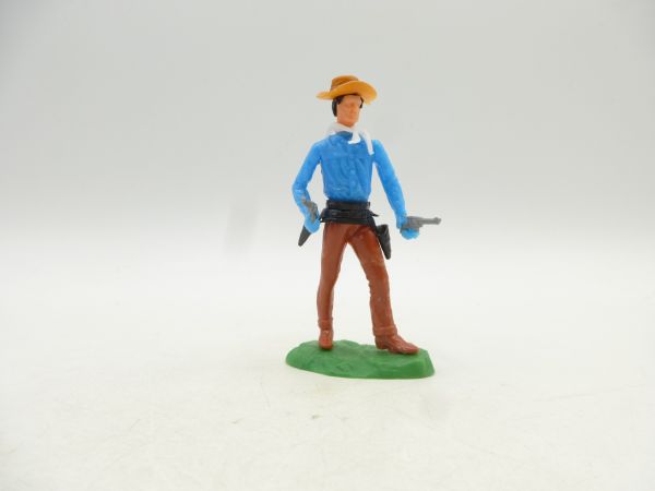 Elastolin 5,4 cm Cowboy stehend mit 2 Pistolen