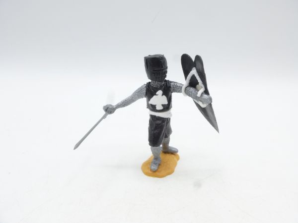 Timpo Toys Medieval knight black/white, advancing