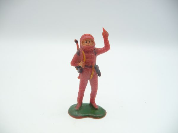 Astronaut red, arm above (made in HK), height 6 cm - rare