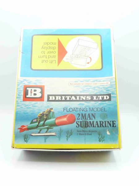 Britains Schüttbox (leer), Leerkarton für 2-Mann-U-Boot, Nr. 4302 - s. Fotos