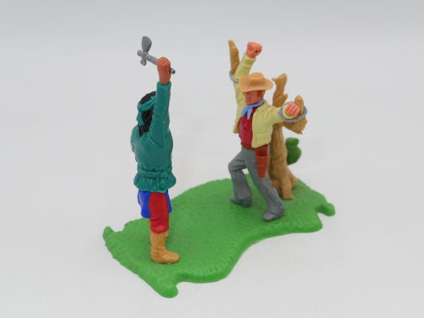 Timpo Toys Minidiorama Gefangener Cowboy mit O-Fesseln - Top-Zustand