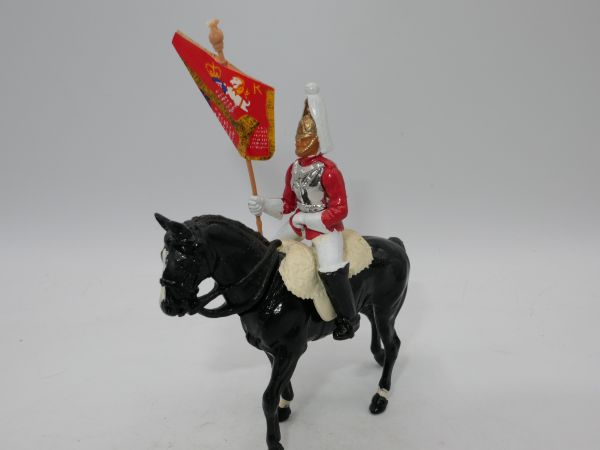 Britains Metal Life Guard with flag