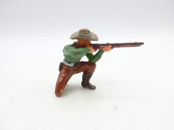Elastolin 7 cm Cowboy kneeling and shooting, No. 6964