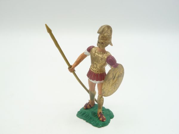 Aohna Greek soldier with spear + shield (red/gold)