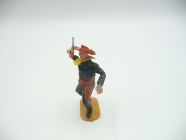Timpo Toys Cowboy 2. Version stehend mit 2 Pistolen wild schießend