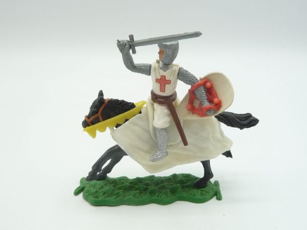 Crusader riding with sword on top