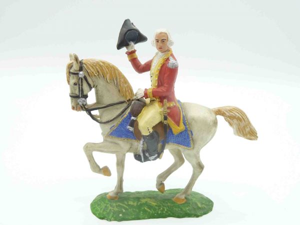Elastolin 7 cm British Grenadiers; officer on horseback, No. 9130