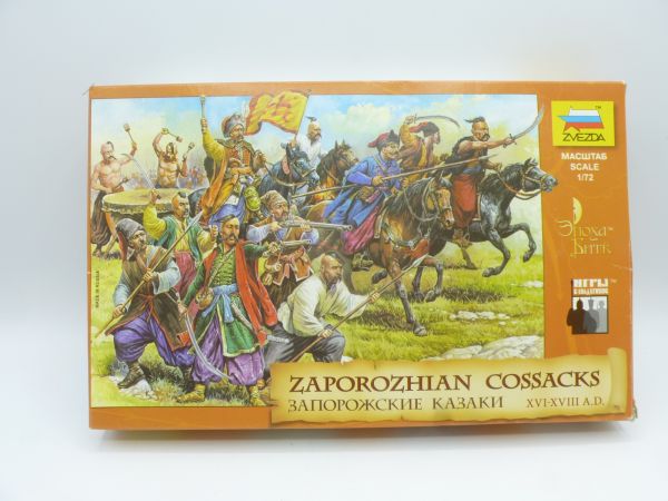 Zvezda 1:72 Zaporozhian Cossacks, Nr. 8064 - OVP, nicht komplett