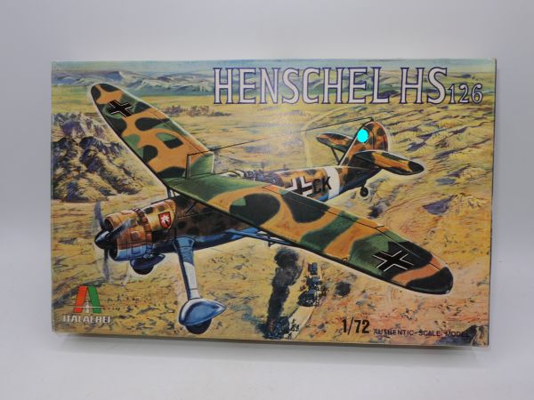Italeri 1:72 Henschel HS 126, No. 109 , on cast, box with traces of storage