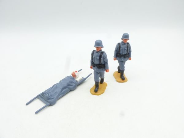 Timpo Toys Stretcher-Team, 2 Germans with injured on stretcher