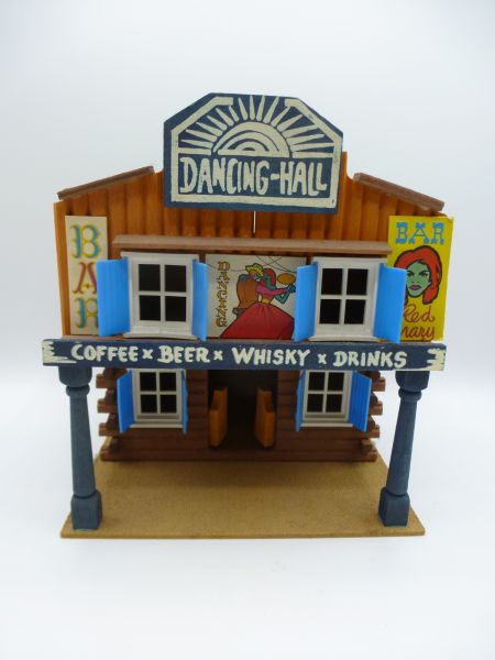 Elastolin Dancing Hall with blue shutters - rare, loose