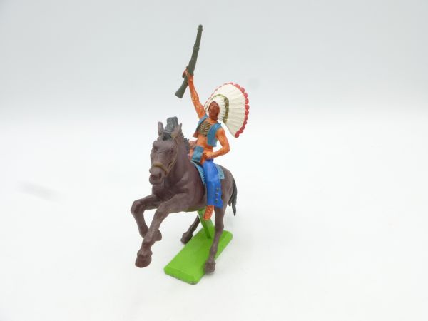Britains Deetail Indian riding, rifle up