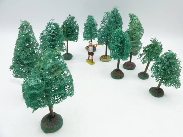 Tolles Lot Bäume für 4 cm Figuren / Dioramen (12 Teile)