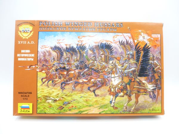Zvezda 1:72 Polish Winged Hussars XVII A.D, No. 8041 - orig. packaging, on cast