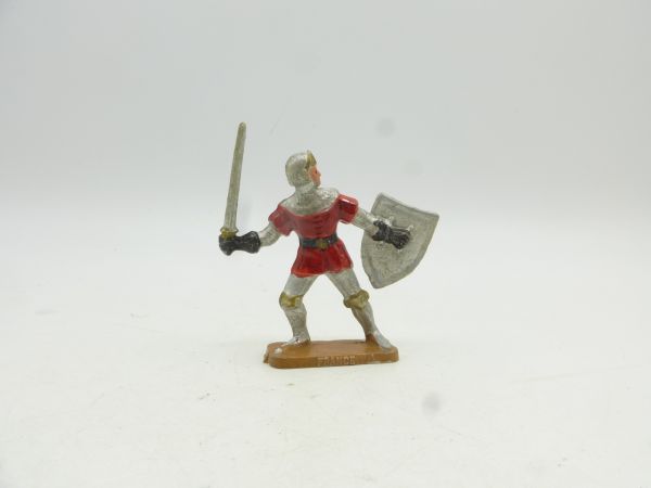 Starlux 4 cm Ritter mit Schwert + Schild, rot