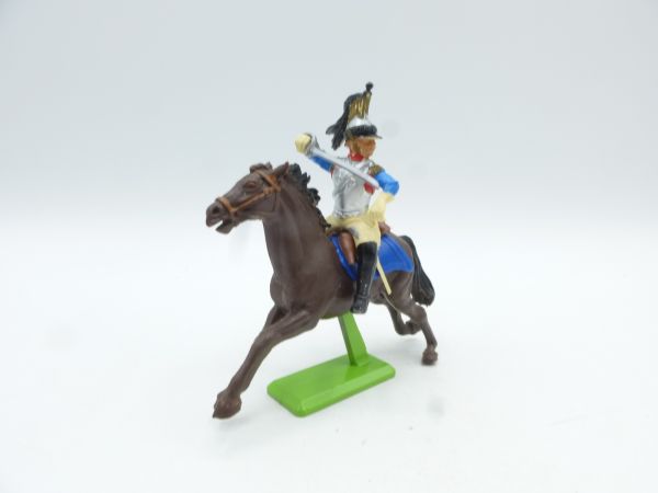 Britains Deetail Waterloo: Soldier on horseback, silver/blue uniform