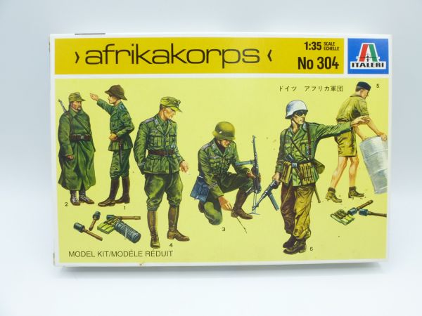 Italeri 1:35 Afrika Korps, No. 304 - orig. packaging, parts on cast