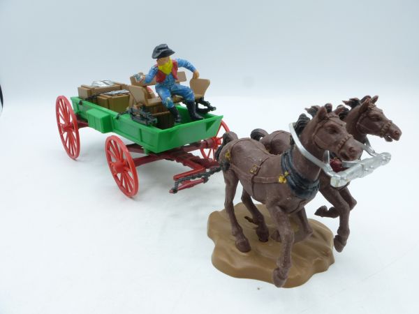 Britains Swoppets Flat wagon with cargo - very good condition