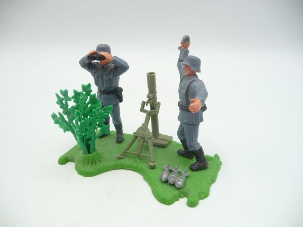 Timpo Toys Mortar position / diorama Germans