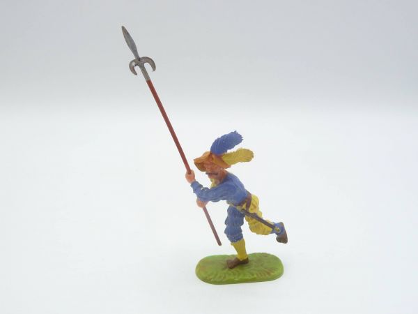Elastolin 7 cm Landsknecht storming with spear, No. 9026 - very good condition
