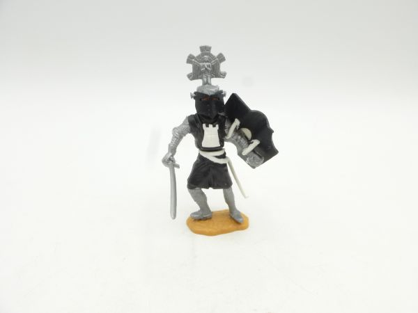 Timpo Toys Visor knight standing, black - shield loops ok