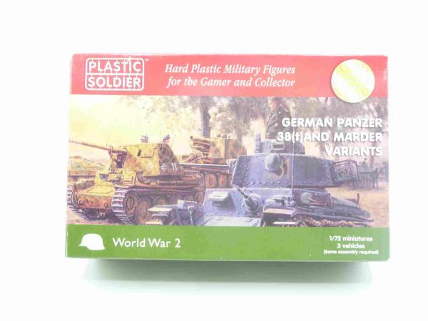 Plastic Soldier 1:72 German Panzer 38 (t) and marder variants - OVP, am Guss