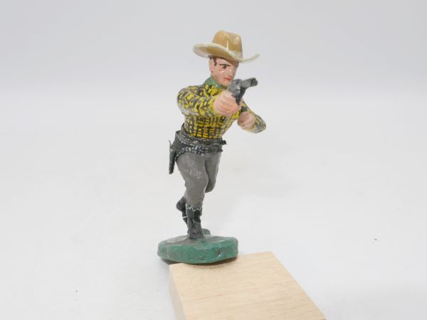 Cowboy mit Pistole (Masse) - gemarkt mit Elastolin, vermutlich Umbau