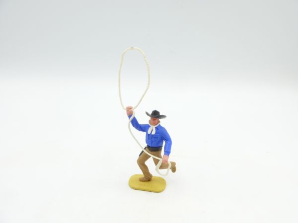 Timpo Toys Cowboy 2nd version running with white lasso