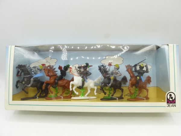 Jean Great blister box with 5 knights on horseback