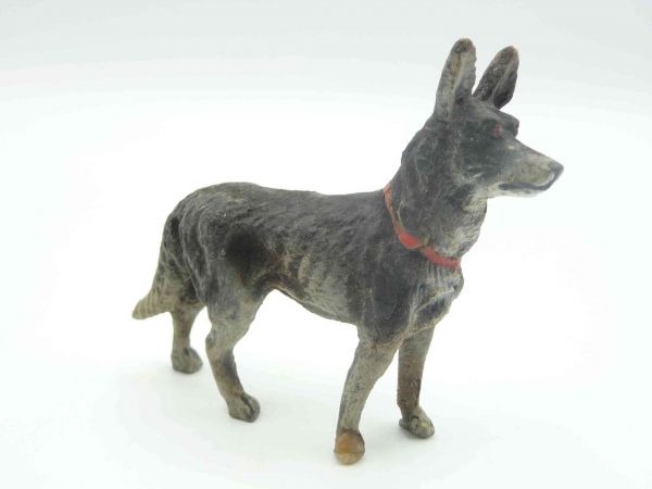 Elastolin Masse German shepherd dog - great figure, one paw repaired at the side
