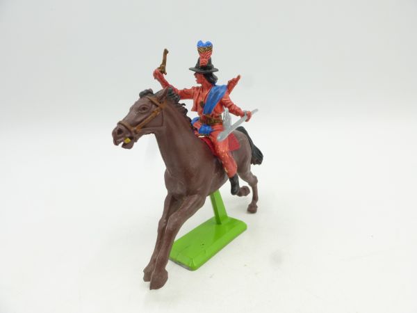Britains Deetail Apache on horseback with spear + pistol - brand new