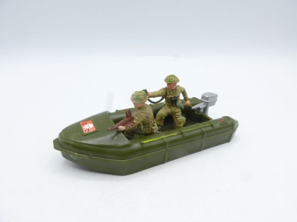 Britains Deetail Rubber dinghy with English crew - figures without pins