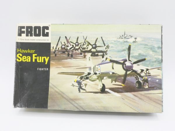 FROG 1:72 Hawker Sea Fury - orig. packaging, on cast, box with traces of storage