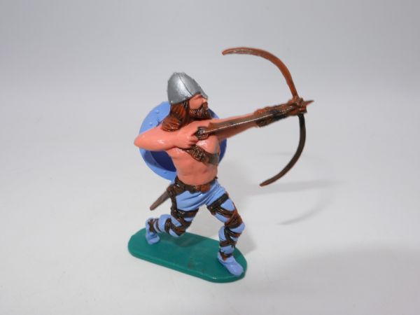 Timpo Toys Wikinger / Bogenschütze, blaues Schild