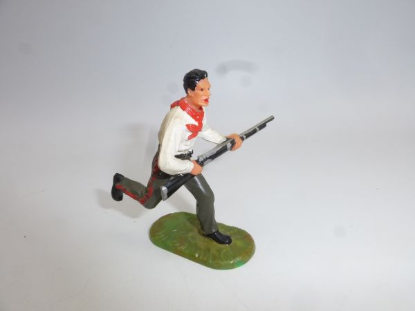 Elastolin 7 cm Cowboy running with rifle, No. 6976 - painting see photos