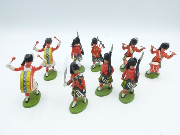 Britains Swoppets Scottish band (9 figures), made in HK