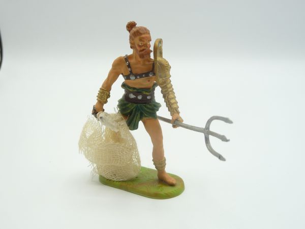 Modification 7 cm Gladiator with sword + shield - material: metal/tin alloy, painted
