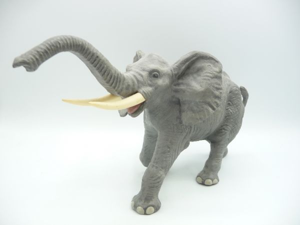 Elastolin Big elephant, trunk high (trunk height 15 cm ) - top condition