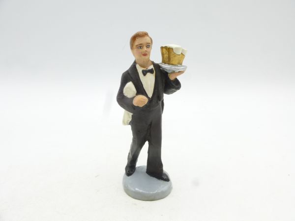 Waiter with beverage tray (height approx. 7 cm)