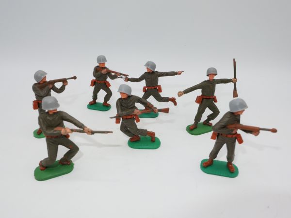 Timpo Toys 7 Amerikanische Soldaten 1. Version
